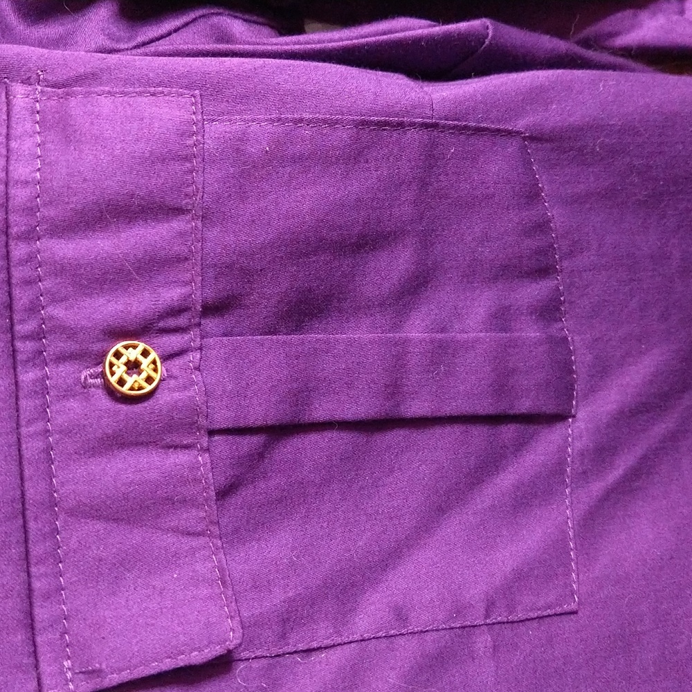 Jaclyn Smith Purple Button Down Sz 2X - Picture 2 of 12